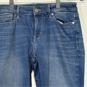 Calvin Klein Light Blue Denim Jeans with Leather Patch Straight leg 27 W 32 L